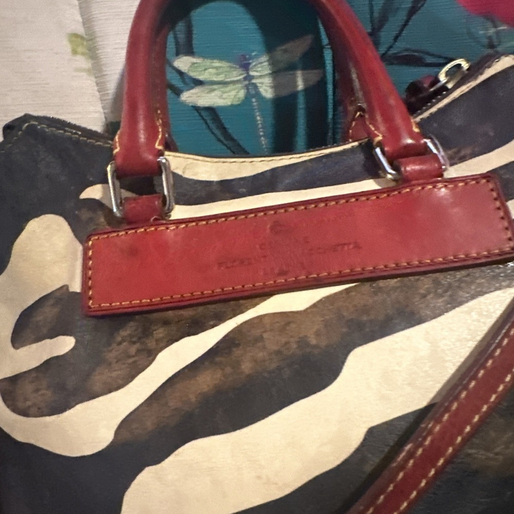 Dooney & Bourke Florentine juliette leather zebra print purse bag - Picture 8 of 15